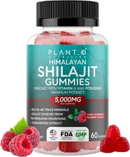 PLANT.O NUTRITION Shilajit Gummies for Men & Women | 5000mg Extra Stength 04/27