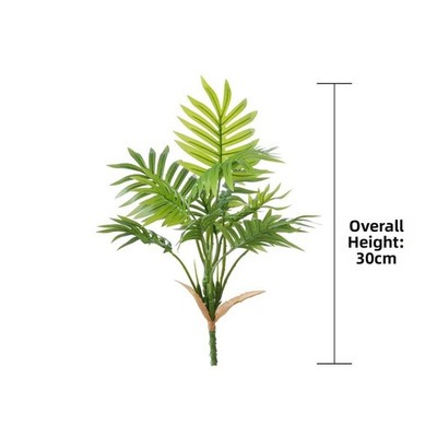 Grüne Areca Palme Kunstpflanze 30 cm hoch für Balkon Terrasse Wohndeko
