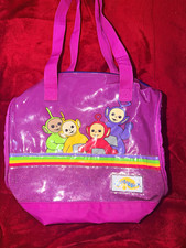 Vintage Teletubbies Tinky Winky Dipsy Laa-Laa Po Purple Insulated Lunch Tote