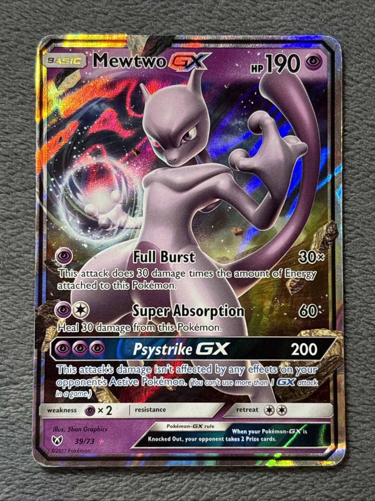 Mewtwo GX 39/74 Pokemon Card Shining Legends