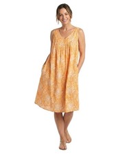 Anthony Richards VTG Women’s 1X Midi Orange Paisley Mumu Patio House Dress