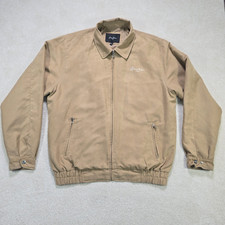 Vintage Y2K Sean John Jacket Coat Mens XL Tan Faux Suede Bomber Style