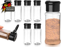 6 StüCk GewüRzstreuer,Kunststoff GewüRzdosen,Leer GewüRzgläSer,Transparent GewüR