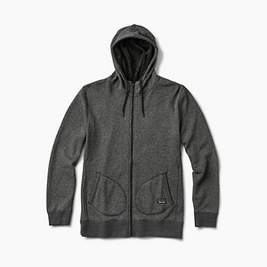 Reef masculino moletom capuz zíper tourz-Preto Heather-grande-Novo com etiquetas | eBay