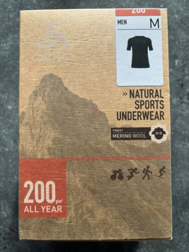 NEU❗️ Odlo Herren Natural Merino 200 Base-Layer-Shirt-schwarz -Gr.M-UVP: 84,95€ - Bild 6 von 7