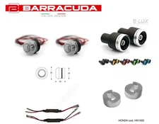 Barracuda Counterweights B-LUX + LED Optical Arrows + Resistors for Honda Motorcycles