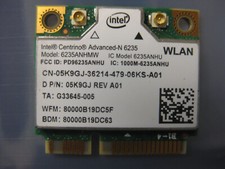 Intel Centrino Advanced-N 05K9GJ Rev A01 6235ANHMW 6235 WLAN Bluetooth