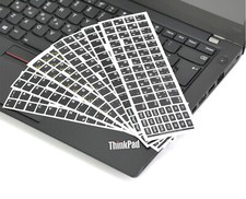 Tastaturaufkleber Notebook Laptop Sticker schwarz Deutsch Russisch Englisch Arab