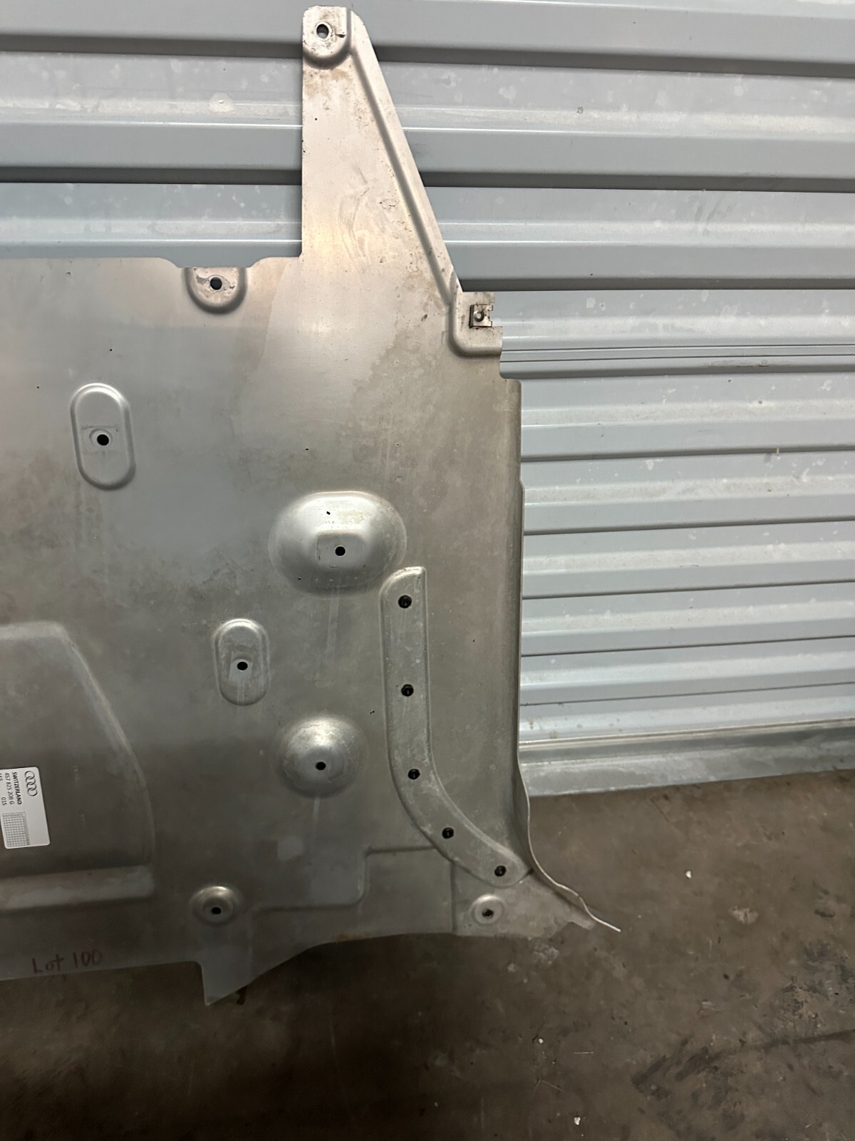 2018 AUDI R8 SPYDER FRONT UNDERBODY SKID PLATE SPLASH SHIELD PANEL 4S7 825 208 G