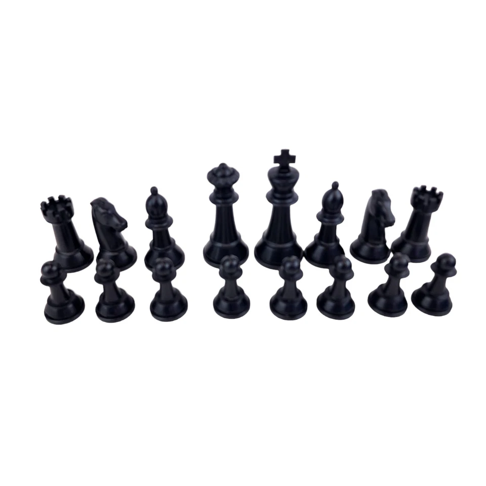 Whitman Chess Set Replacement Black Chess Pieces with Box 1974 Board Game Parts - Image 4 of 4