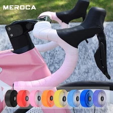 Meroca Road Bike Handlebar Tape 2.6mm Wrap Tape Gradient Color PU & EVA 2-Rolls