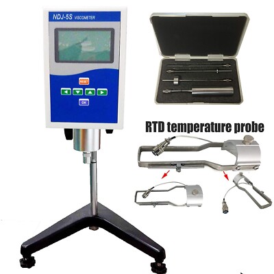 Digital Rotational Viscometer With Range 1～1×10^5mPa.s Temp Sensor #1～#4 Rotors