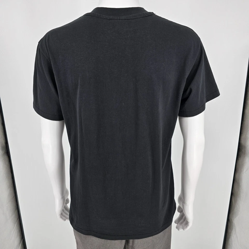 Винтажная черная рубашка с коротким рукавом 1990-х Whistler Skiing Tree Skier (M/L) - Изображение 4 из 4