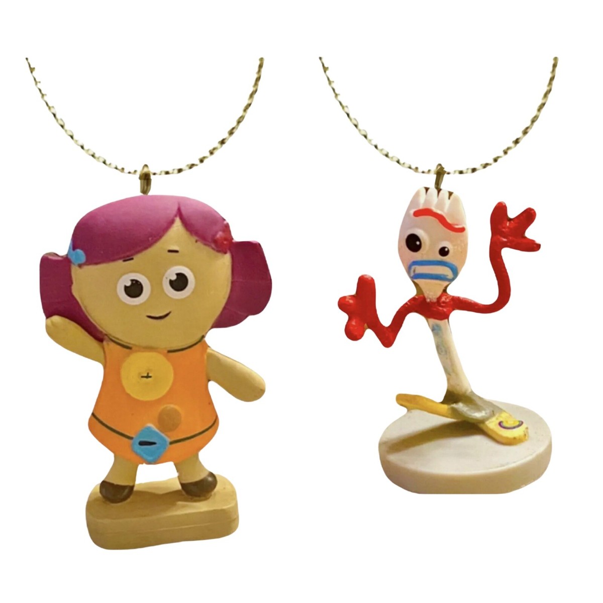 Toy Story Dolly Doll & Forky Fork PVC Ornament 2
