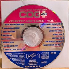 SC8372 COUNTRY GENTLEMEN RARE SOUND CHOICE KARAOKE CDGS LOT CHAR
