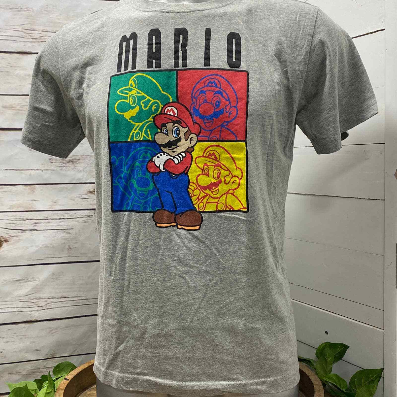 T-shirt Super Mario - Design 'In Catene' - Coton - Fabriqué En Italie - Pour Fans De Jeux Vidéo