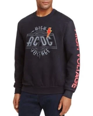 Eleven Paris Noir Hommes Haute Tension Graphique Ras Du Cou Sweat Polaire M - Photo 1/4