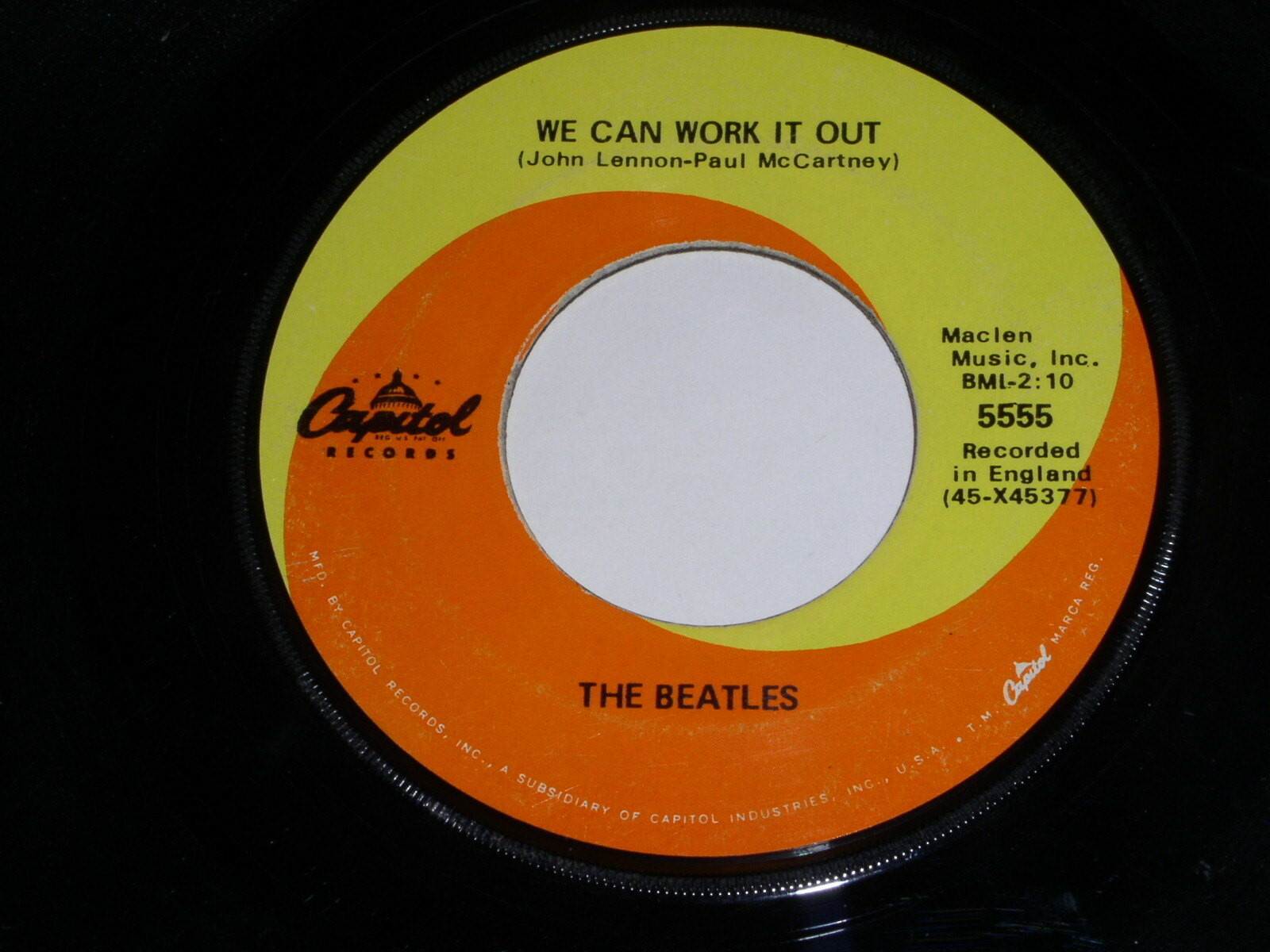 The Beatles We Can Work It Out Day Tripper 45 Rpm Recor The Beatles We Can Work It Out Day Tripper 45 Rpm Recor
