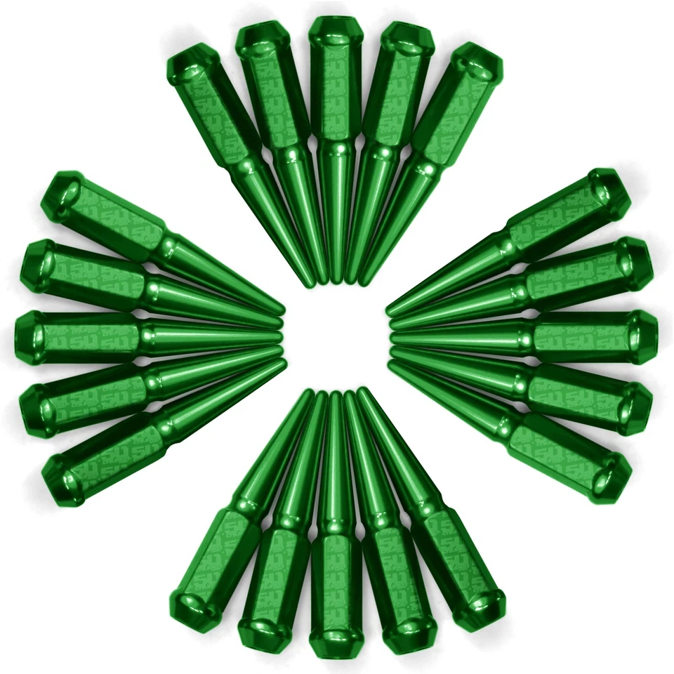 20 tuercas de clavo 12x1,25 para Q50 Nissan Máxima GT-R Sylivia Subaru WRX verde Foto 4 de 4