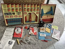 Vtg  RARE Porter Senior Chemcraft 6105 Chemistry Lab Kit w Handy Andy Microscope
