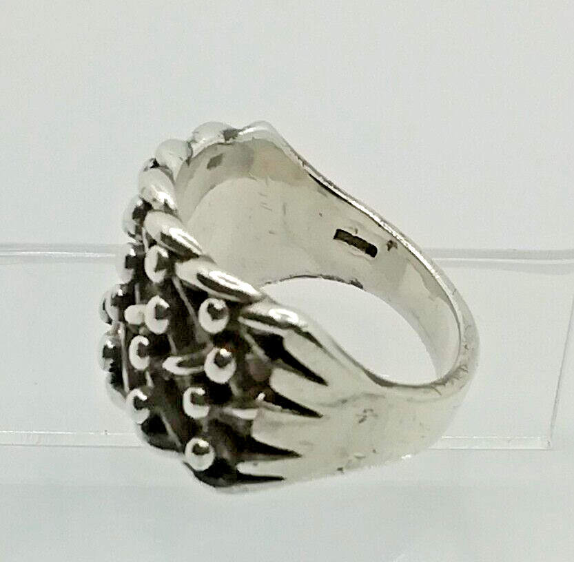 Vintage Solid Sterling Silver Keeper Ring - Size … - image 7