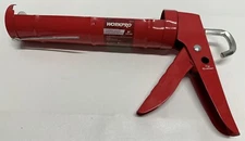WorkPro 10oz Hyper Tough 9” Dripless Caulk Gun Red Tip Cutter & Puncture Tool