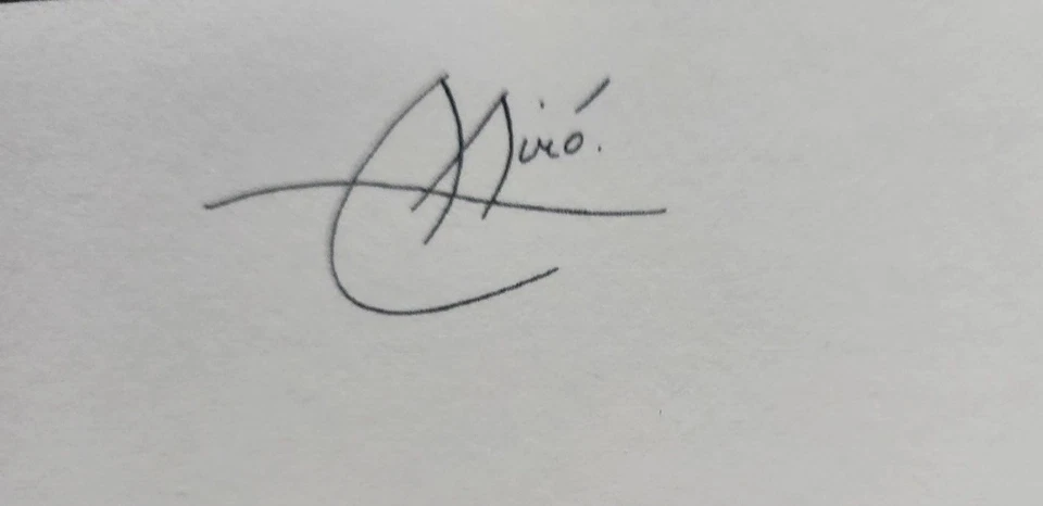 Miro  - Reproduktion  Lithographie -65x50 cm Limitiert Nr. 27/300 - Bild 3 von 3