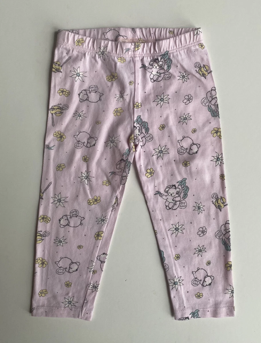 Walnut x May Gibbs baby girl size 12 18 months pink leggings pants