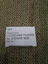 Moen 54-F Donner Adjustable Shower Rod Flange Set, Chrome 2 piece per box
