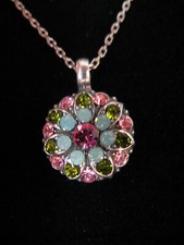 MARIANA GUARDIAN ANGEL SWAROVSKI CRYSTALS FLOWER Necklace Pendant Gift Christmas