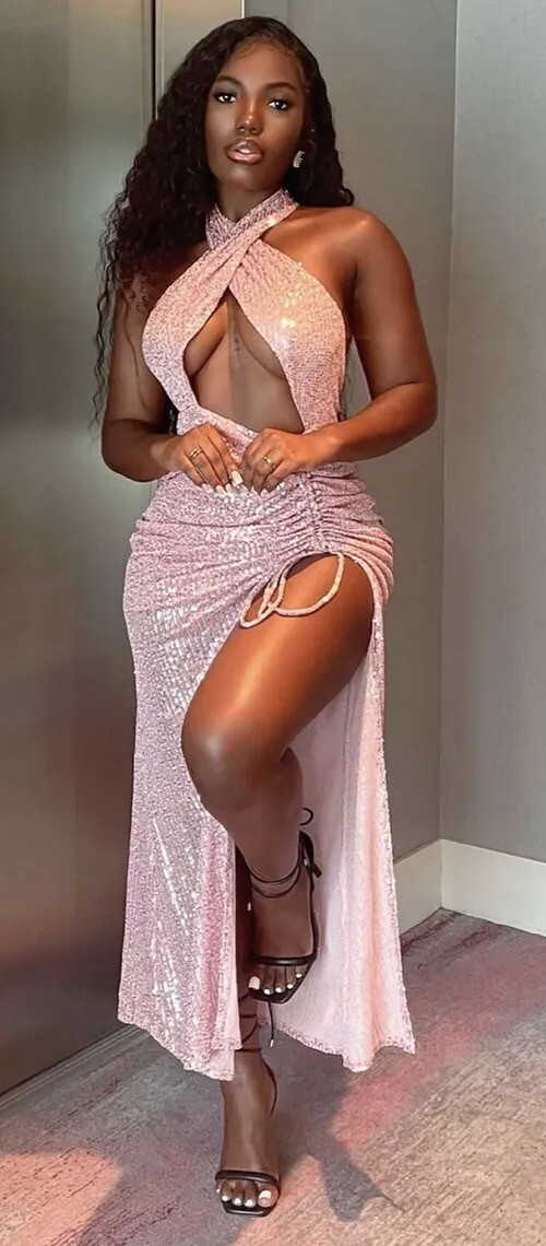 blush sequin maxi dress Tullia Sequin Maxi Dress