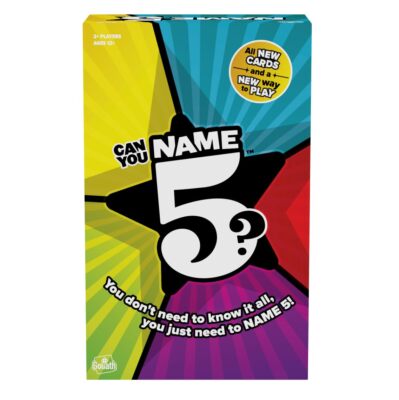 Name 5 Party Game for Family Game Night Fun 2 or More Players Ages 12 Up