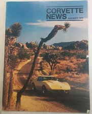 CORVETTE NEWS Magazine Still in Original Mail Cover - Collectible Aug/Sep 1975