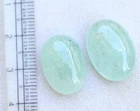 26.7 Ct Natural Aquamarine Blue Oval Shape Cabochon Loose Gemstone Pair Size