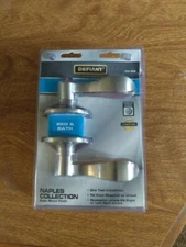 New Defiant Naples Collection bed and bath door handle, satin nickel, # 534 868