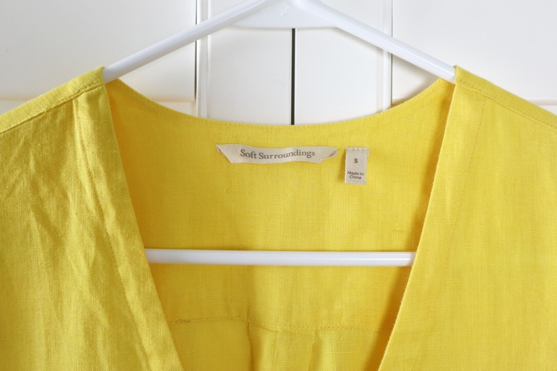 SOFT SURROUNDINGS $129 Solid Yellow Milano 100% L… - image 7
