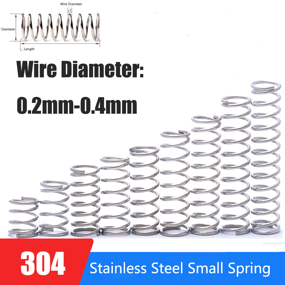 10 Pcs Compresson Sprngs Wre Da 0.5/0.6/0.7mm OD 3mm-12mm A2 - Foto 4