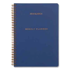 AT-A-GLANCE YP20LA-20 Jul 2025-Jun 2026 Weekly Monthly Planner 8.5"x6" BLUE