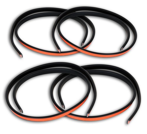 Hansen Kotflügelverbreiterung – 6 Mm Pro Seite, 4-teiliges Set Aus Schwarzem Hartgummi, 150 Cm Lang