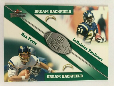 2002 Fleer Throwbacks Dream Backfield Dan Fouts LaDainian Tomlinson #4 Chargers