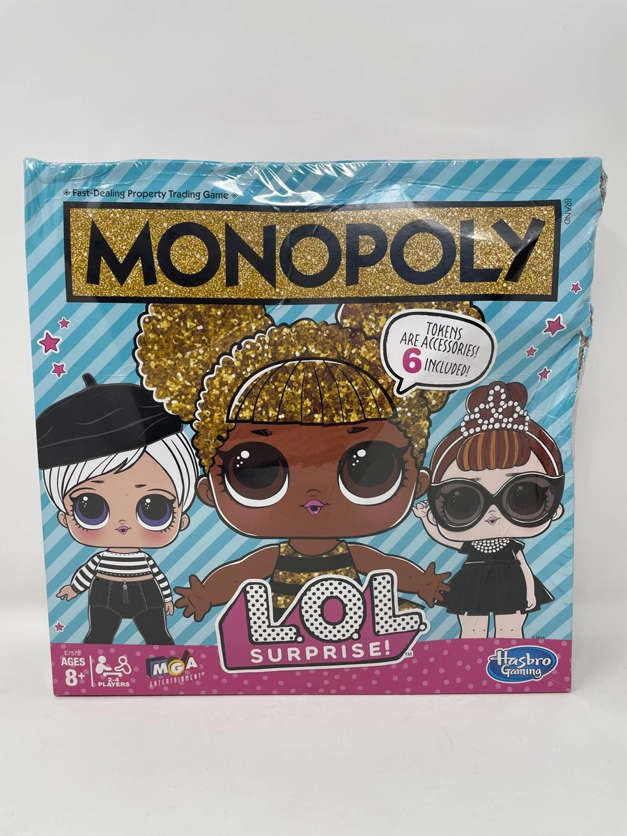 Monopoly Game: LOL Surprise! Edition Board Game for Kids Ages 8 and Up