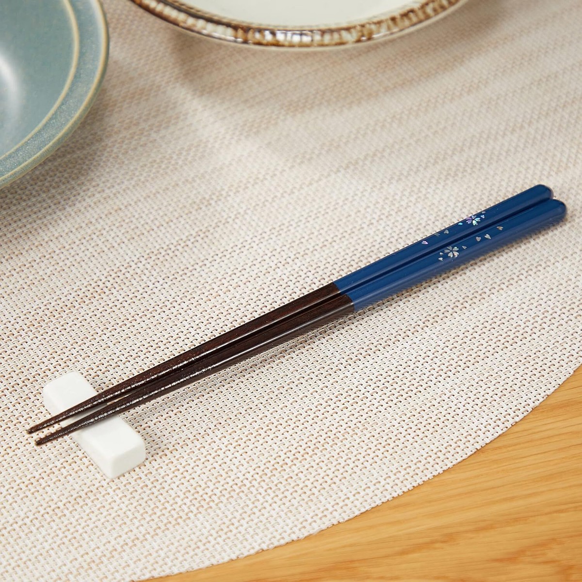 New Tanaka Luxury Wakasa paint chopsticks Rubberized cherry navy