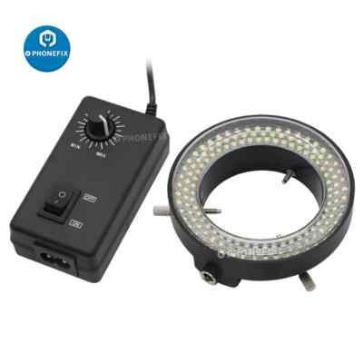 LED Ring Light Adjustable 0-100% Illuminator Lamp for Microscope Circle Light