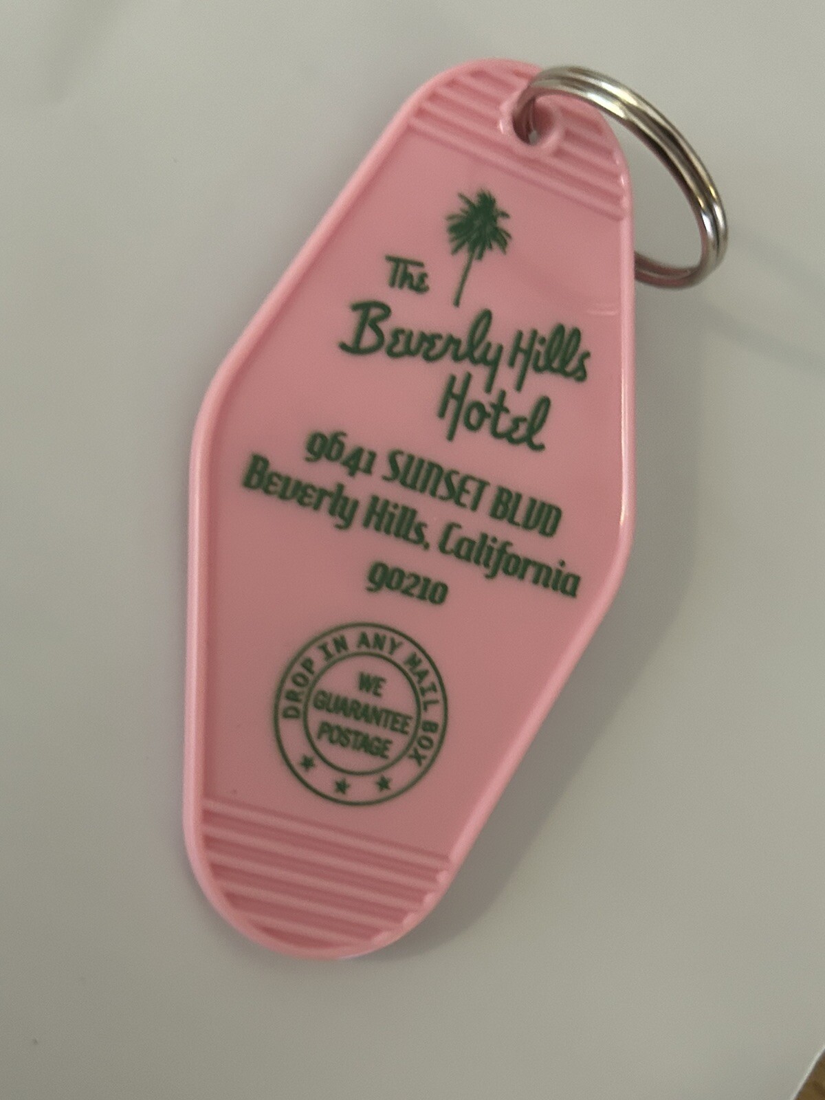 Pink Beverly Hills Hotel Keytag