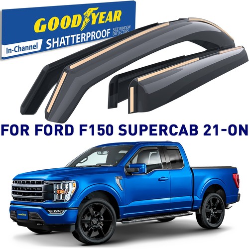 In-Channel Rain Guards For Ford F150 2021-2025 SuperCrew - Foto 6