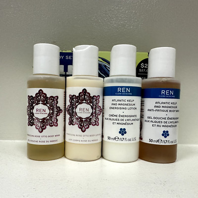 REN Body Washes & Body Lotions Mini Body Set Hydrating 4 x50ml