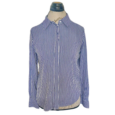 Philosophy Button Down Blouse Size Small Striped Minimalist Preppy Work Wear