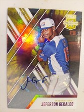 2017 Panini Elite Extra Edition Jeferson Geraldo Tie-Dye Auto /10 Autograph #169