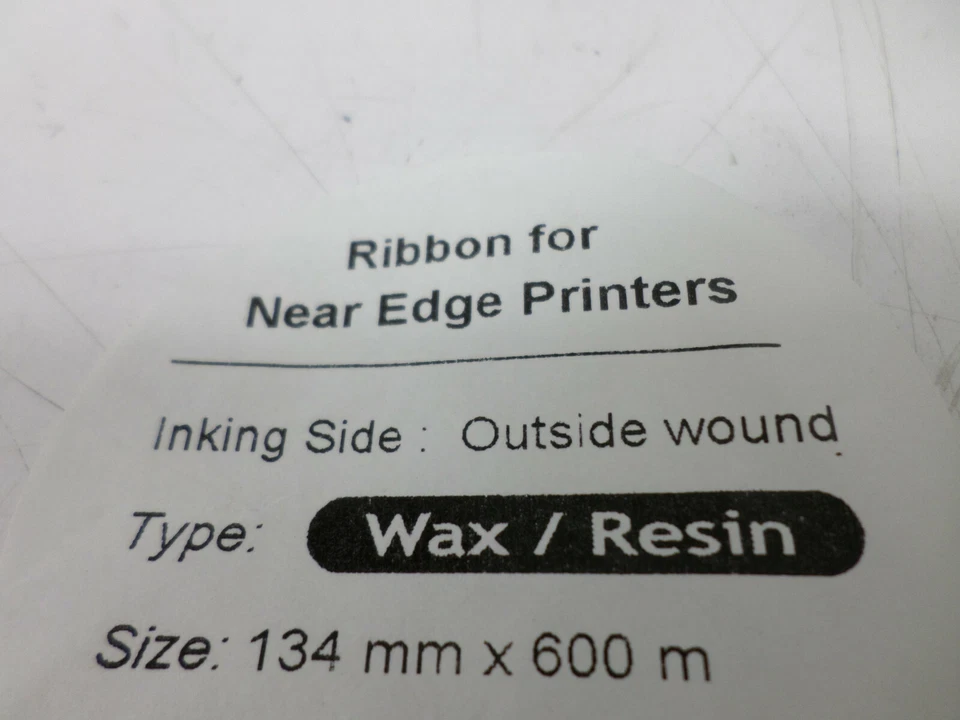 Case of 5 Armor Near Edge Printing Wax Resin Ribbons Outside Wound 134mm x 600m - Image 3 of 4