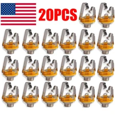 20PCS 1/4 Inch 6.35mm Stereo Socket Jack Female Connector Panel Mount Solder ##